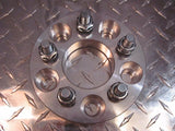 5x130 to 5x112 / 71.5 Wheel Adapters 20mm Thick 12x1.5 Lug Studs Billet Spacers x2